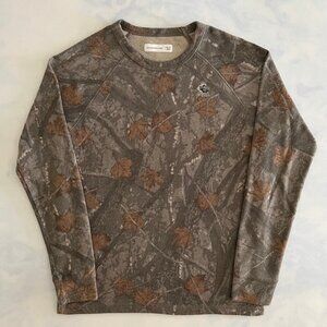 Abercrombie Kids 13/14 Camo Thermal Style Logo Long Sleeve Shirt